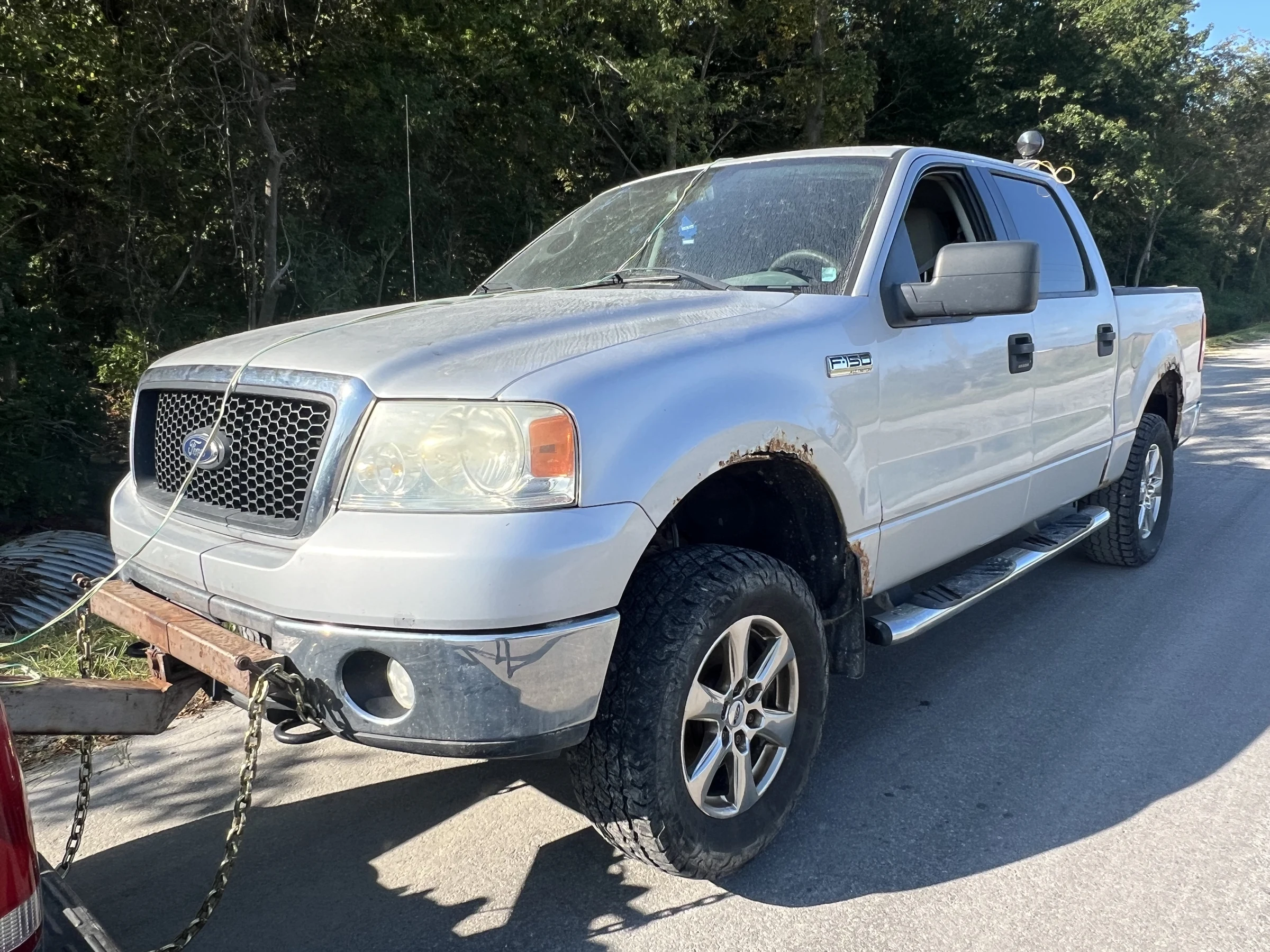 Pickup Truck with Trailer Hitch