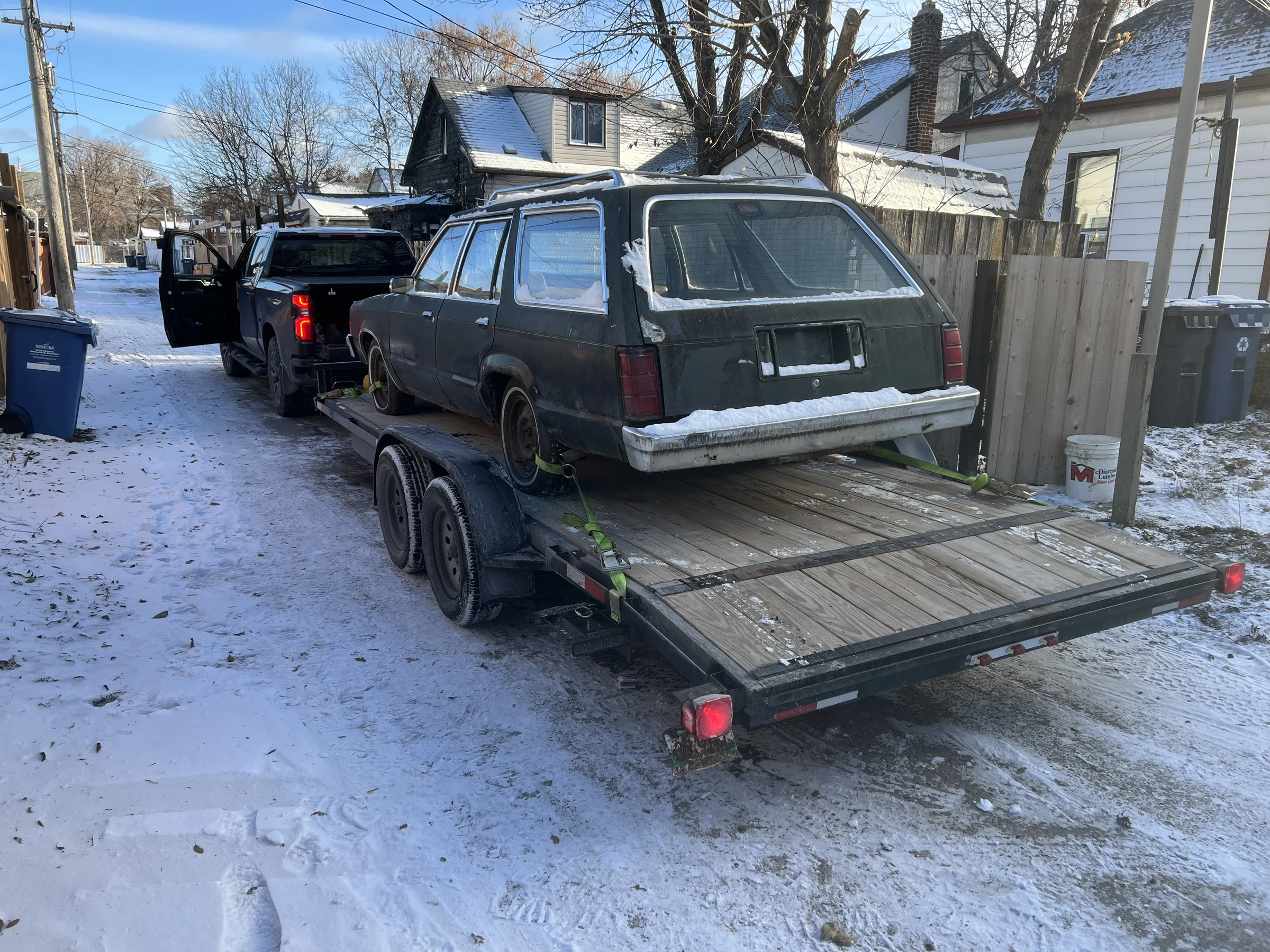 Station Wagon on Trailer