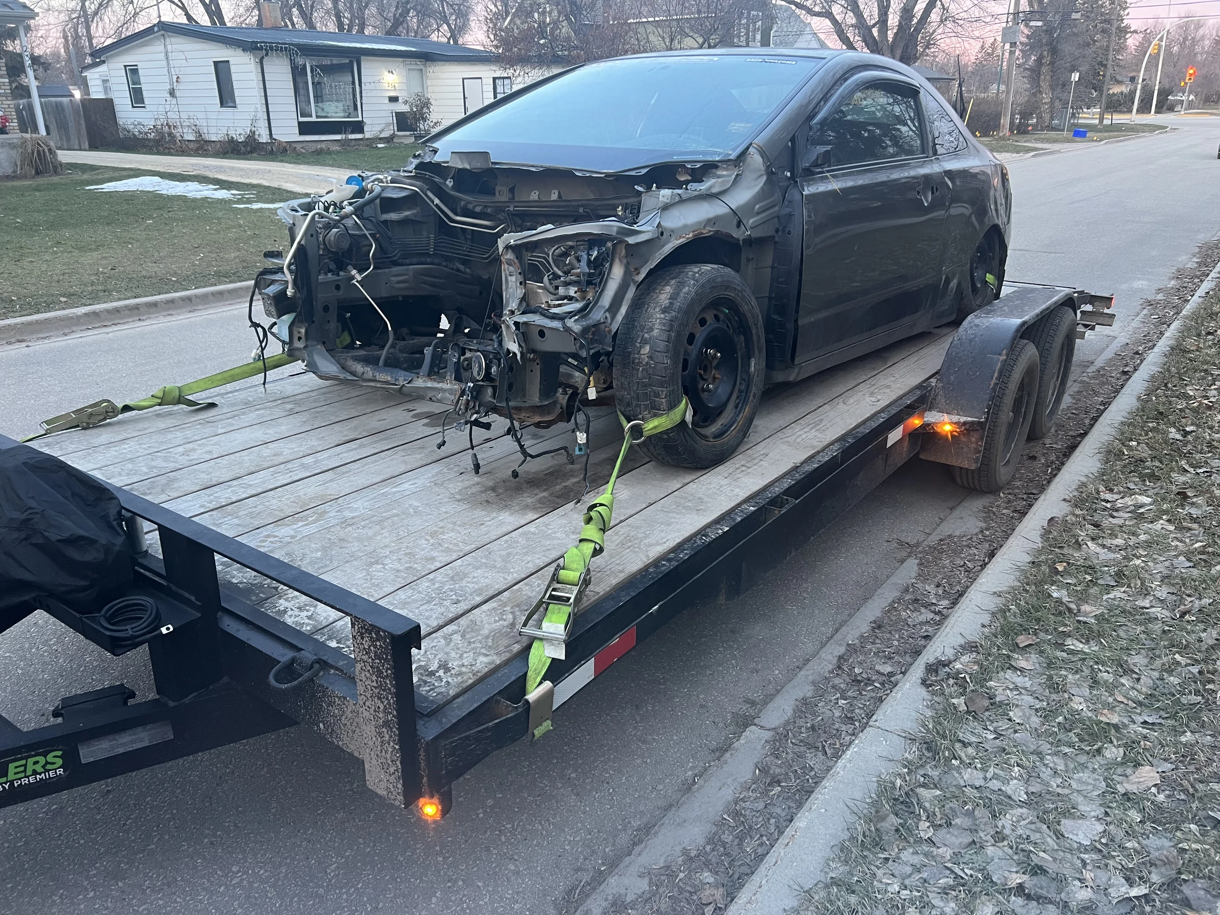 Car without Front End