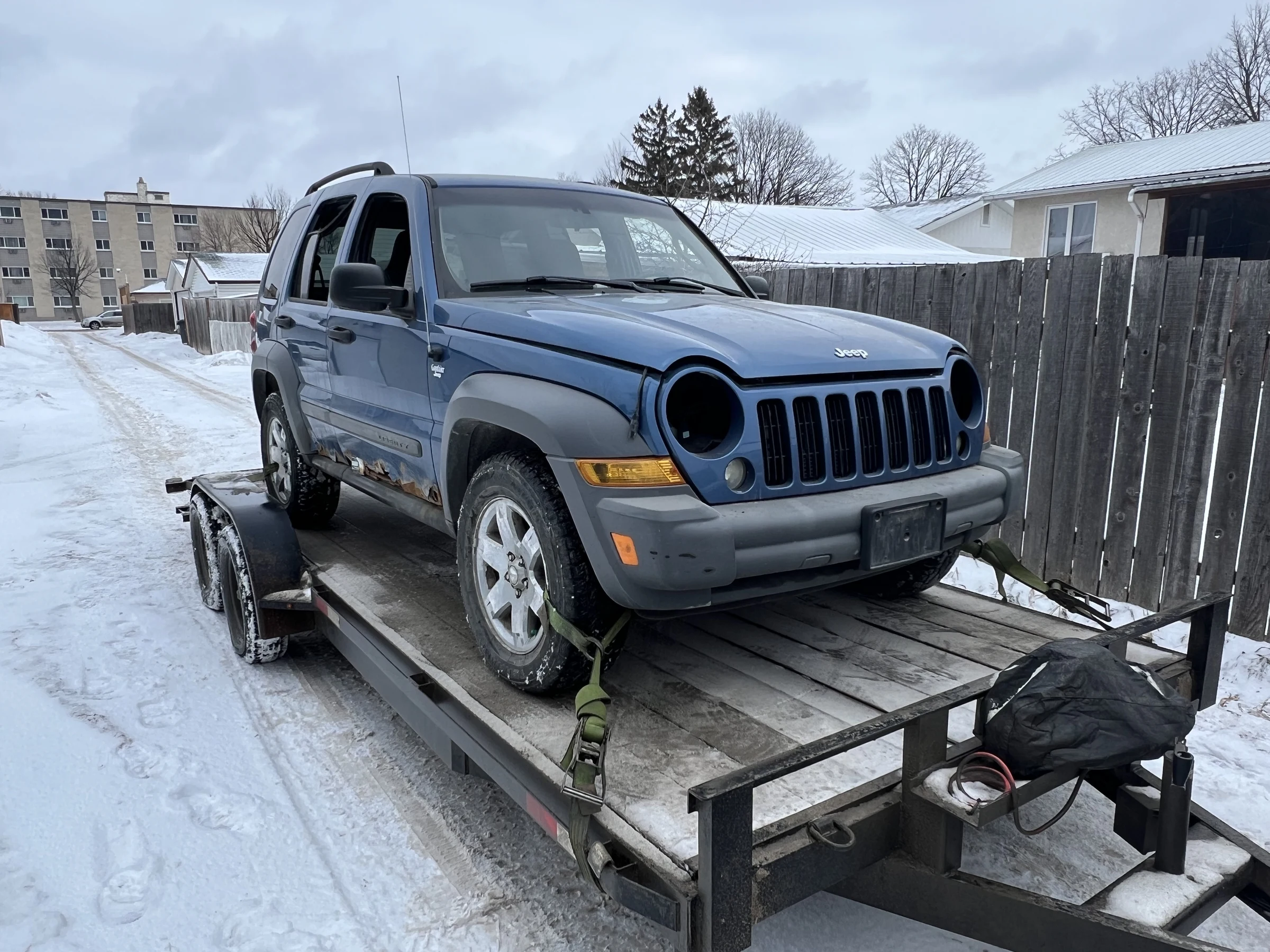 Blue Jeep Liberty